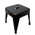 thumbnail image 4 of Homeworks 12" Black Metal Stool – Backless, 1-Pack, Indoor/Outdoor Use, 4 of 4
