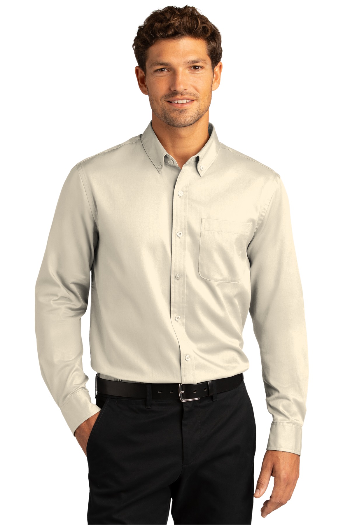 Port Authority Chemise en Sergé à Manches Longues SuperPro React. W808