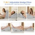 thumbnail image 3 of Wedge Pillows for Adult Adjustable Bed Wedge Pillow for Post Surgery Triangle Pillow Headboard with Bolster Cushion for Sleeping Acid Reflux Neck & Back Support and Dark G, 3 of 9
