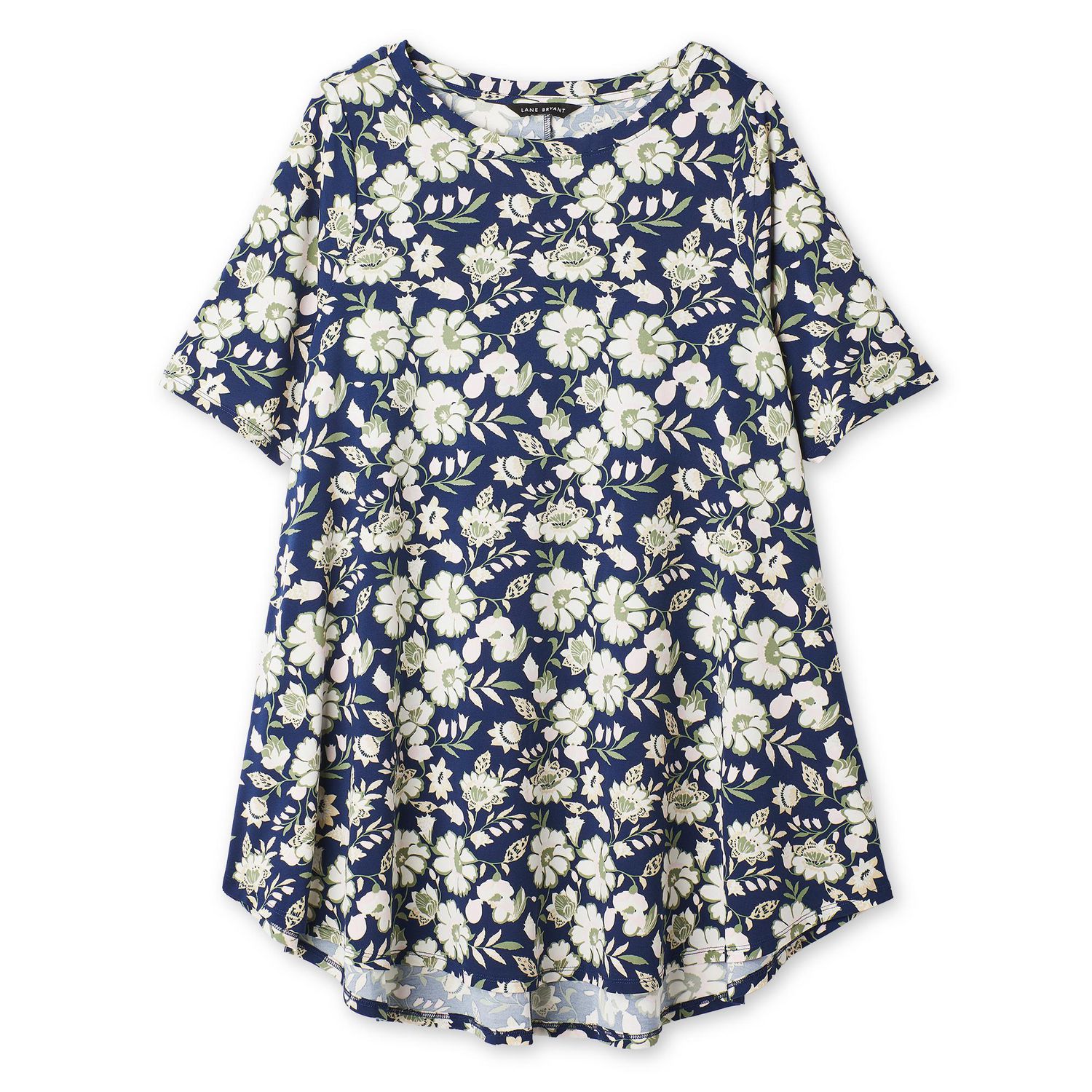 Lane Bryant Women'S Plus Boat-Neck T-Shirt