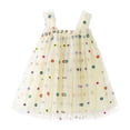 thumbnail image 1 of Robes d'Été pour Filles Sans Manches Tutu pour Filles Robe Chic pour Tout-Petits Robe en Tulle 3-4 Ans, 1 of 5