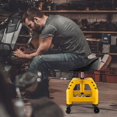 thumbnail image 2 of Costway Siège Roulant Tabouret Mécanique avec Plateau à Outils 4 Roues Universelles pour Usine Jaune, 2 of 9
