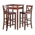 thumbnail image 1 of Winsome Halo 3pc Pub Table Set with 2 V-Back Stools-94586, 1 of 9