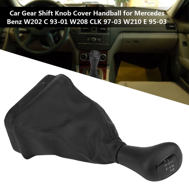 Gear Knob Boot Set, Wearproof Dustproof Car Gearstick Gaiter PU For Upgrade