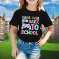 thumbnail image 2 of PMVFHDE T-Shirts Graphiques pour Filles, Manches Courtes, Col Rond, Lumineux et Confortables, pour la Rentrée Scolaire, Noir, 10-11 Ans, 2 of 4