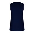 thumbnail image 4 of Timegard Camisoles pour Femmes Col Rond à Boutons Sans Manches Couleur Unie Chic Décontracté Tunique Haut Blouse, 4 of 5