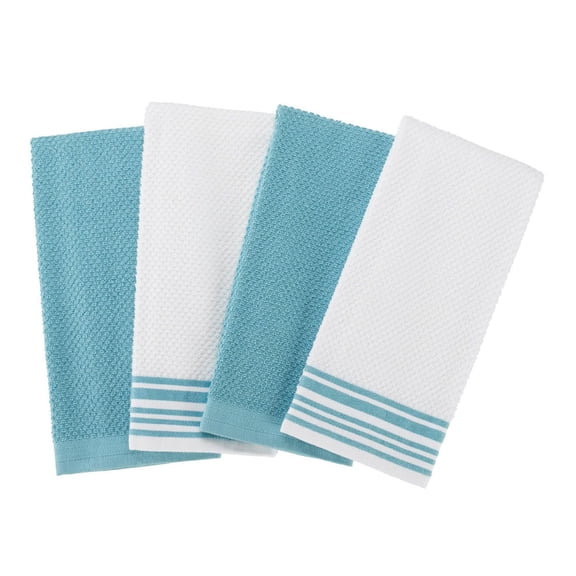 Mainstays 4-Pack 16"x26" Woven Kitchen Towel Set, Red Sedona