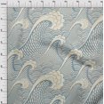 thumbnail image 4 of oneOone Polyester Spandex Dusty Blue Fabric Japanese Sewing Craft Projects Fabric Prints By Yard 56 Inch Wide, 4 of 4