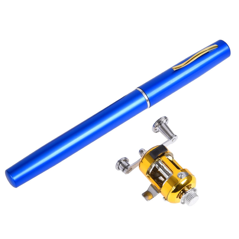 Fishing Rod Reel Combo Kit Set Mini Telescopic Portable Pocket Pen Fishing Rod Pole and