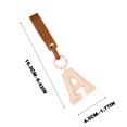 thumbnail image 3 of New Leather English Letter Keychain Hanger Car Keychain Bag Accessories Sales Today #16, 3 of 4