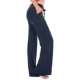 thumbnail image 2 of Dealovy Plus Size Leggings for Women High Waisted Drawstring Wide Leg Solid Workout Yoga Active Gym Pants, 2 of 7