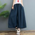 thumbnail image 3 of Women's Ramie Trousers Loose Comfortable Lightweight Pant for Summer Spring, 3 of 7