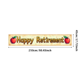 thumbnail image 1 of Happy Retirement Banner with Apple Decor Background Party Decors Retirement Celebration Photography Props Backdrop Decorations, 1 of 4