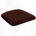 thumbnail image 1 of Unique Bargains 4 Pcs Stretch Velvet Chair Seat Slipcover Removable Washable Covers Protectors for Dining Room, 1 of 8