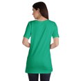 thumbnail image 3 of Inkmeso Plain Basic Tshirt Long Length Tee Short Sleeve Workout Top For Women, 3 of 9