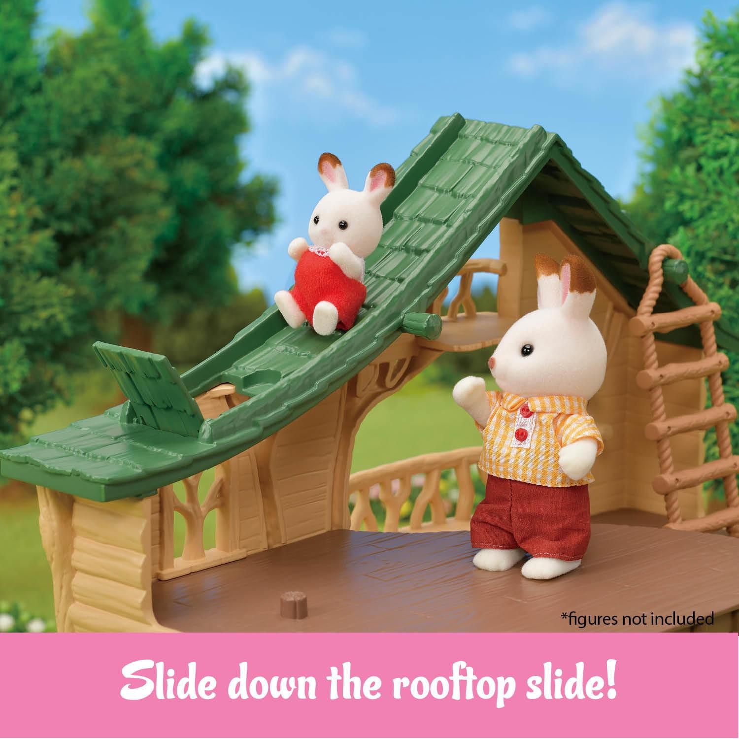 Coffret-cadeau - Auberge au bord du lac de Calico Critters, ensemble de jeu pour maison de poupée avec meubles et figurine