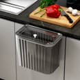 thumbnail image 2 of WRKEKC Clearance Sealed Lid Wall Trash Can, Hanging Under Cabinet Waste Bin, Kitchen Bathroom Odor Control Garbage Container, Large Opening, 4 Color Options, 2 of 6