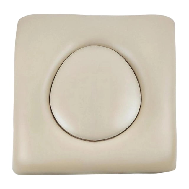 jifeng Bedside Commode Seat Cushion Portable Toilet Seat for Chair Bedside Commodes Light yellow