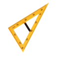 thumbnail image 3 of jifeng Math Geometry Equipment Drawing Math Geometry Tool for Engineering Classroom 60 degree triangle, 3 of 9