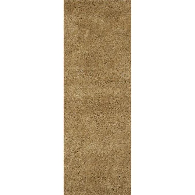 HomeRoots 353900 2 ft. 3 in. x 7 ft. 6 in. Runner Polyester Gold Area Rug