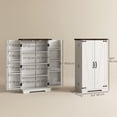 thumbnail image 3 of HOMCOM Armoire de Garde-Manger de Cuisine Armoire de Rangement avec Tablettes Ajustables Blanc, 3 of 10