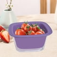 thumbnail image 4 of Chmadoxn Kitchen Storage & Organization, Factory Food Grade Large Double Drainage Basket Plastic Sink Filter Basket Vegetable Fruit Storage Basket 2 Pcs Set draining basket, 4 of 6