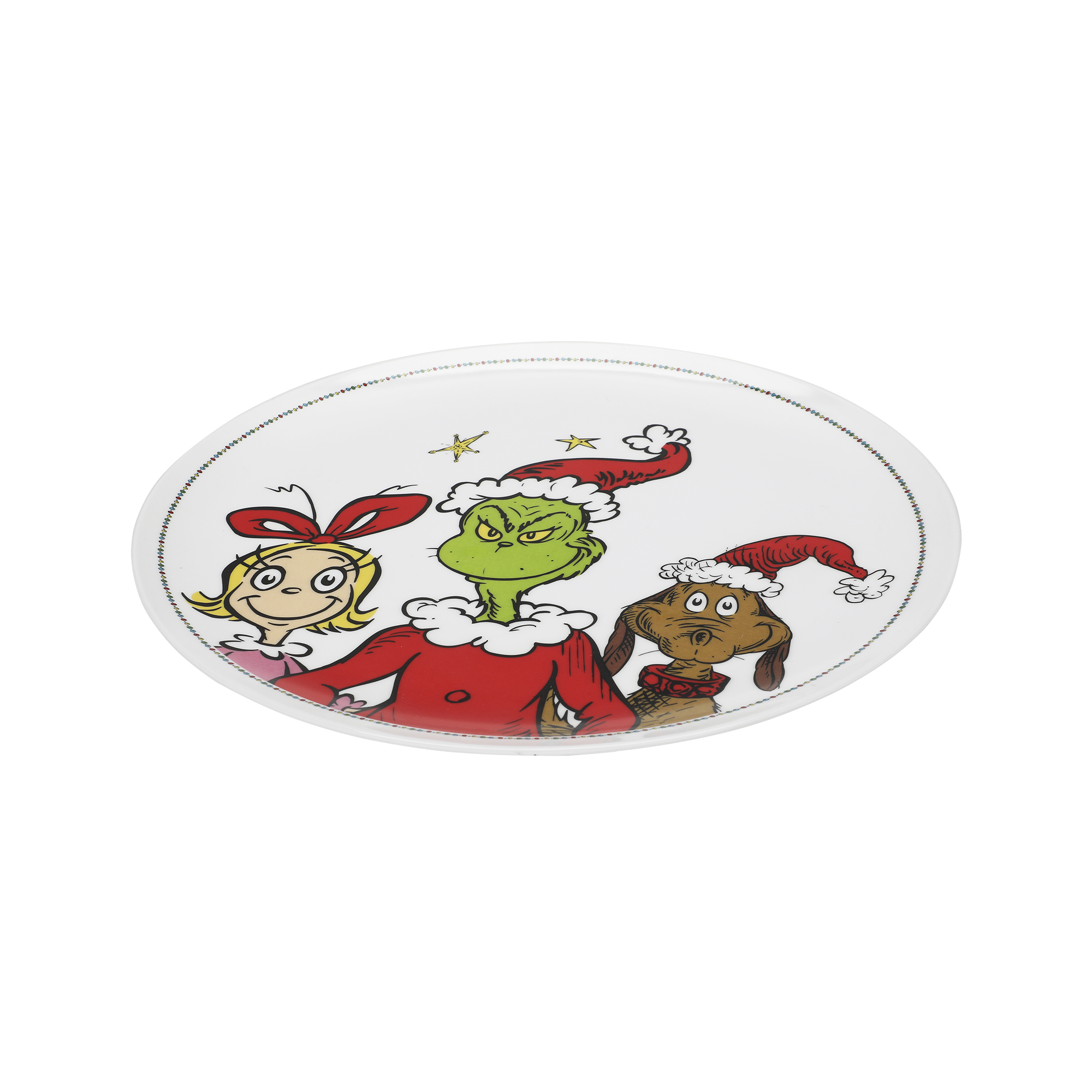 Assiette à Dîner en Mélamine Dr. Seuss Le Grincheux et ses Amis, 10 po