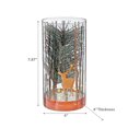 thumbnail image 2 of Support En Verre Cylindrique À Led, Grand Arbre De Pin En Or Rose, 2 of 3
