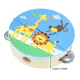 thumbnail image 2 of Tambourine For Kids Wooden Musical Instrument With Metal Easy To Play Educational Percussion Toy For Young Musicians School Family Performance, 2 of 2