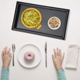 thumbnail image 2 of WALFRONT Rectangle Shape Solid Wood Tea Coffee Snack Food Meals Serving Tray Plate Restaurant Trays, Tea Serving Tray, Wood Tea Tray, 2 of 8