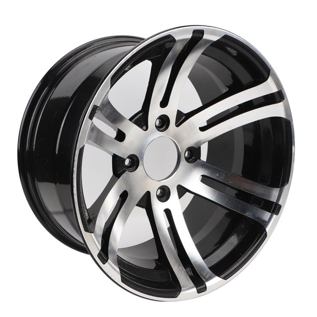 14in Aluminum Trailer Wheels Hub, Aluminum Alloy High Strength Strong Construction Long Lifespan for ATV Go Kart Golfs Cart, ATV Wheels Hub Rims Upgrade Ride for Automotive Wheels