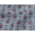thumbnail image 4 of oneOone Viscose Jersey Fabric Leaves Block Print Fabric BTY 60 Inch Wide, 4 of 5