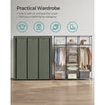 thumbnail image 4 of SONGMICS Portable Clothes Closet, Non-Woven Fabric Wardrobe, Storage Organizer, 4 of 6