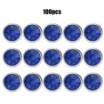 thumbnail image 2 of B Acrylic Diamond 8mm Decorative DIY Stud Clothing Accessory 8mm Silver Edge CrystalDeep Blue, 2 of 9