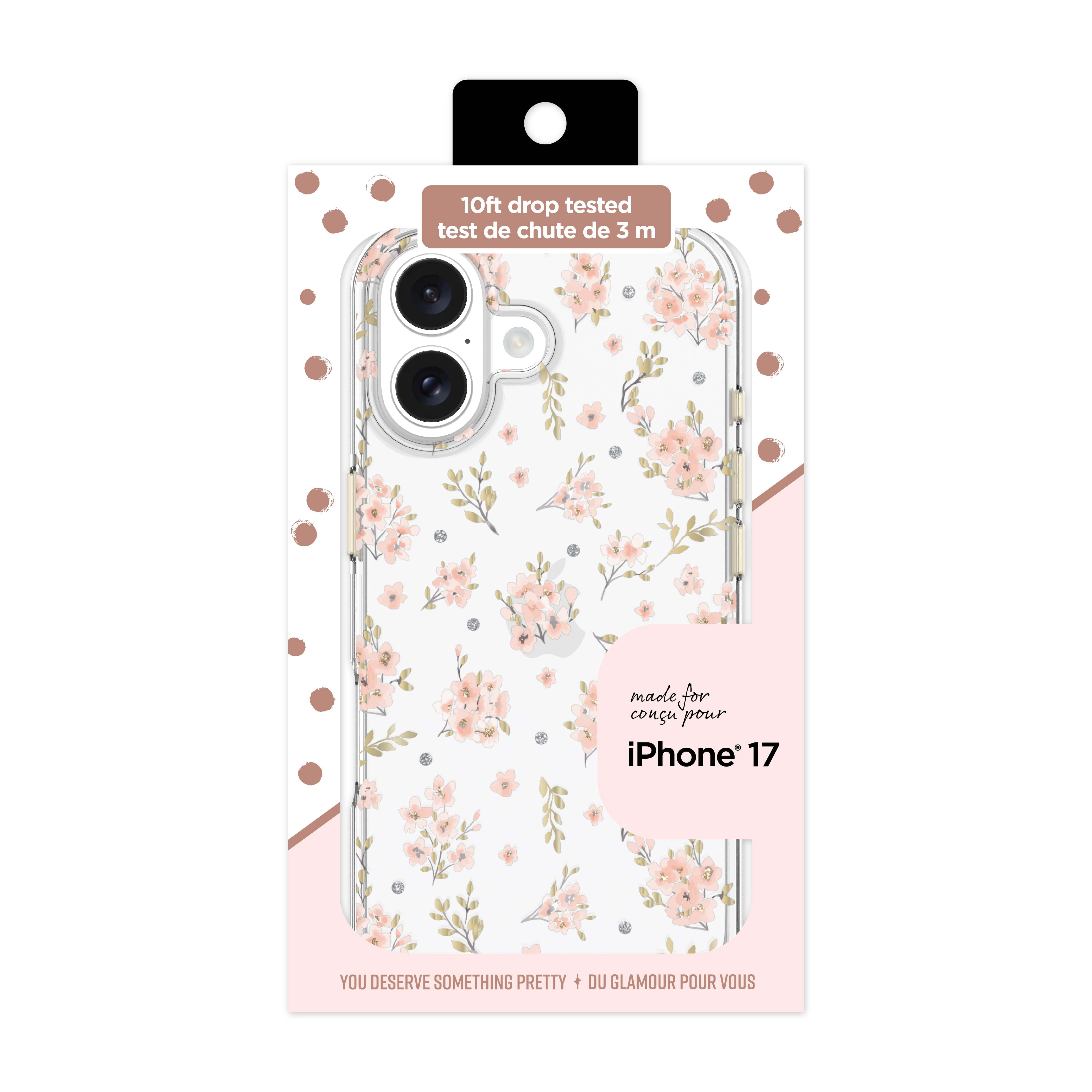 Petite Pink Floral Phone Case for iPhone 17