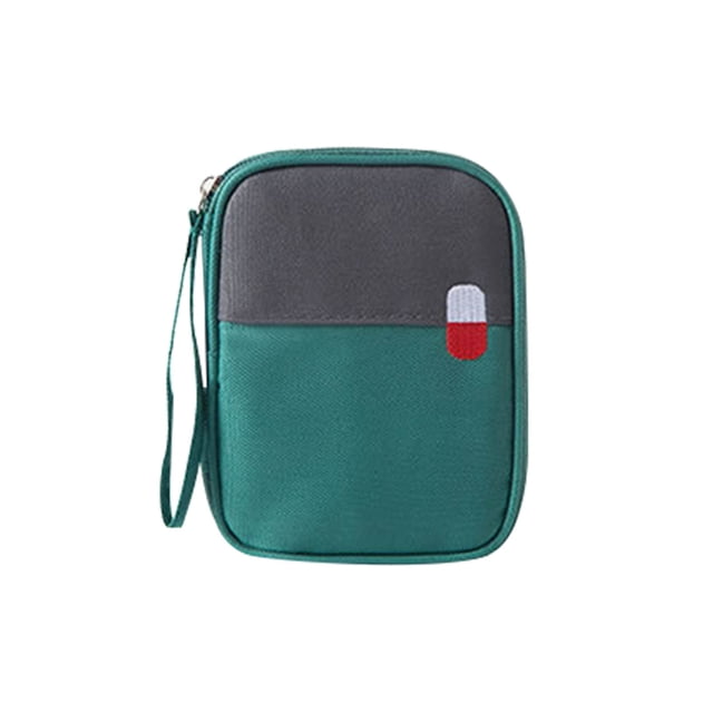 Pompotops Trousse de Premiers Soins Portable, Sac de Rangement de Voyage, avec Mini Sac pour Fournitures Médicales, Convient à la Randonnée Familiale en Plein Air, au Campeur, au Bureau et au Lieu de Travail Liquidation