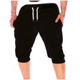 thumbnail image 4 of Summer Men Gym Workout Jogging Middle Pants Fit Elastic Casual Sportswear, 4 of 4