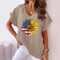 thumbnail image 2 of Birdeem T-Shirts à Col en V pour Femmes Mode Confortable Blouses Féminines Hauts, 2 of 6