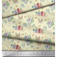 thumbnail image 3 of Soimoi Georgette Viscose Fabric House,Tree & Dog Clip Art Decor Fabric Printed Yard 42 Inch Wide, 3 of 3