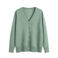 thumbnail image 4 of MeetoTime Women's Long Sleeve Lightweight Cardigans Open Front Button down Soft Knit Sweater Outwear, 4 of 7
