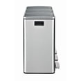 thumbnail image 3 of Step N’ Sort 3 Compartment Recycling Bin, 54L (3 x 18L), Stainless Steel Kitchen Trash Can with Lid and Removable Buckets, 3 of 6
