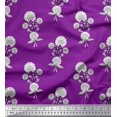 thumbnail image 1 of Soimoi Crepe Silk Fabric Leaves & Floral Block Print Fabric by Yard 42 Inch Wide, 1 of 3