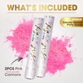 thumbnail image 2 of PrimePure Gender Reveal Powder Cannon – 2 Pack, Pink, Party Smoke Powder for Baby Girl, 2 of 7