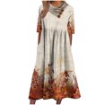 thumbnail image 2 of Robes pour Femmes Mode Femmes Décontracté Aguichant Col en V Imprimé Été Manches Courtes Poches Robe Robe d'Allaitement en Liquidation, 2 of 6