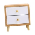 thumbnail image 1 of 1:12 Wood Night Table Bedside Table Scene Drawer, 1 of 7