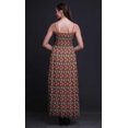 thumbnail image 2 of Bimba Robe à Bretelles Smockée en Georgette Imprimée d'Oiseau Moucherolle pour Femmes - Petit, 2 of 7