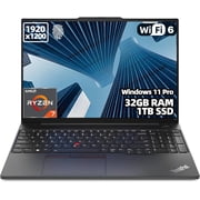 Lenovo ThinkPad E16 Business Laptop 16.0" WUXGA Display (AMD Ryzen 7 7735U, 32GB DDR5, 1TB PCIe SSD, AMD Radeon 660M, Backlit KB, Fingerprint, Thunderbolt 4, Win 11 Pro)