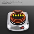 thumbnail image 4 of Jinsinto 500W Griddle Electric Stove Burner Mini Cooktop Heater Stainless Electric Cooker Cafe Kitchen Camp Travel Portable Small Cooking Appliances (EU Plug 220V), 4 of 5