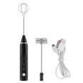thumbnail image 5 of Langgg Mousseur à Lait Automatique avec 3 Vitesses Réglables, 2 Fouets en Fil d'Acier Inoxydable, Batterie Intégrée de 1200 mAh, Agitateur pour Café, Lait et Chocolat, 5 of 5