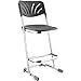 thumbnail image 3 of NPS 6600 Series 24" Modern Plastic Elephant Z-Stool with Backrest in Black, 3 of 3